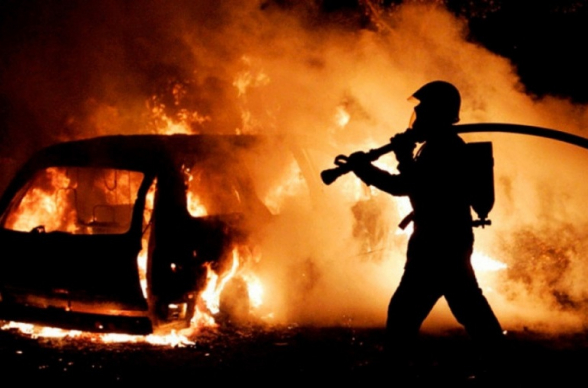 Ճամբարակում ավտոտնակներից մեկում այրվել է «Chevrolet Venture» մակնիշի ավտոմեքենա